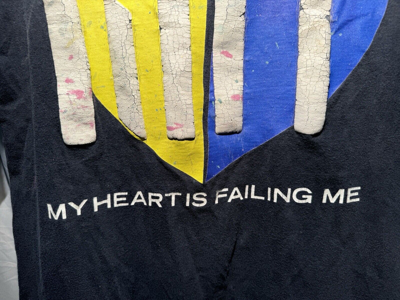 Vintage 90s “My Heart Is Failing Me” Riff R&B T-Shirt Single Stitch Very Rare L 