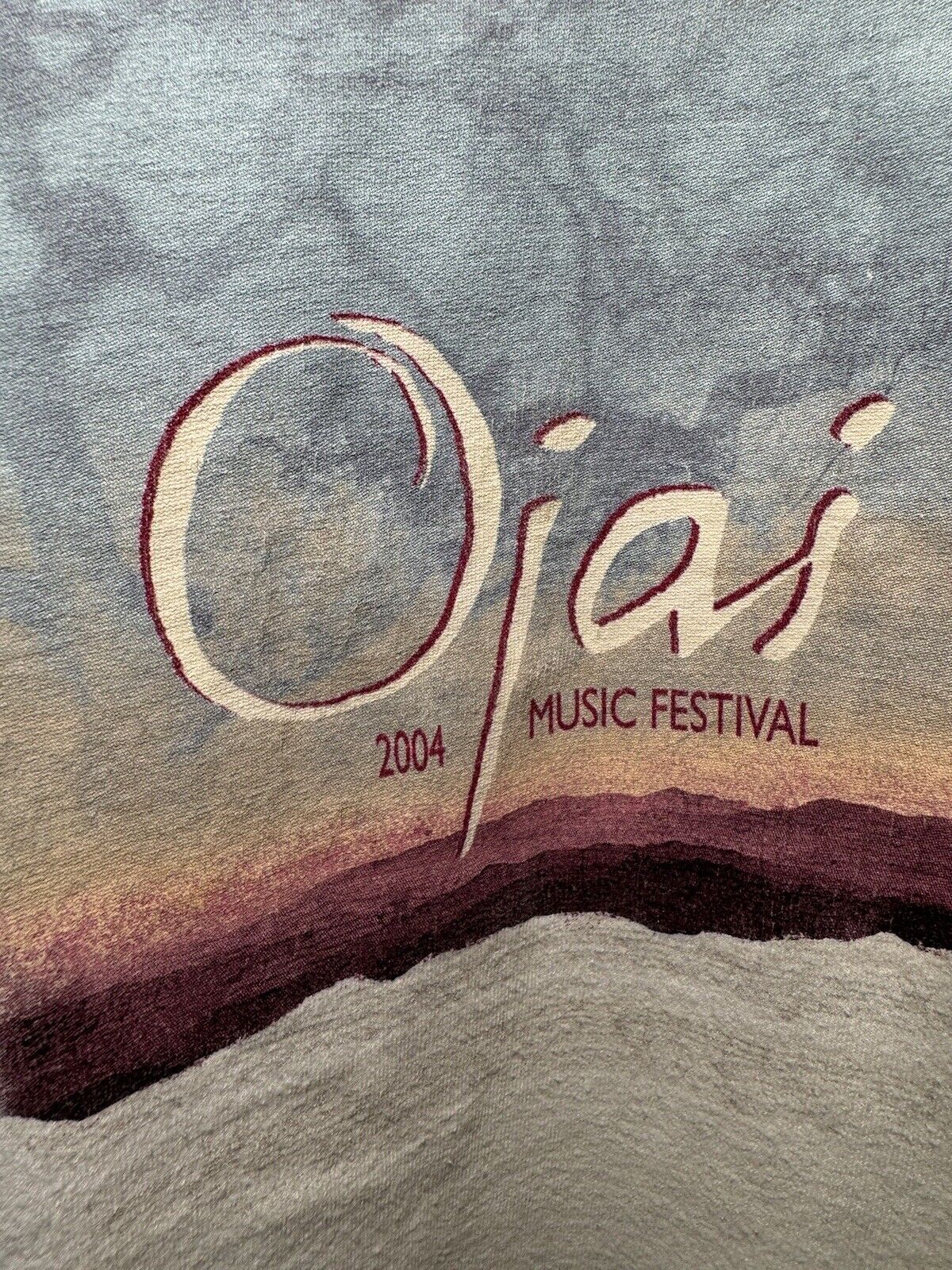 Vintage 2004 Ojai Music Festival T-Shirt Ojai CA White Sz XL Rare 