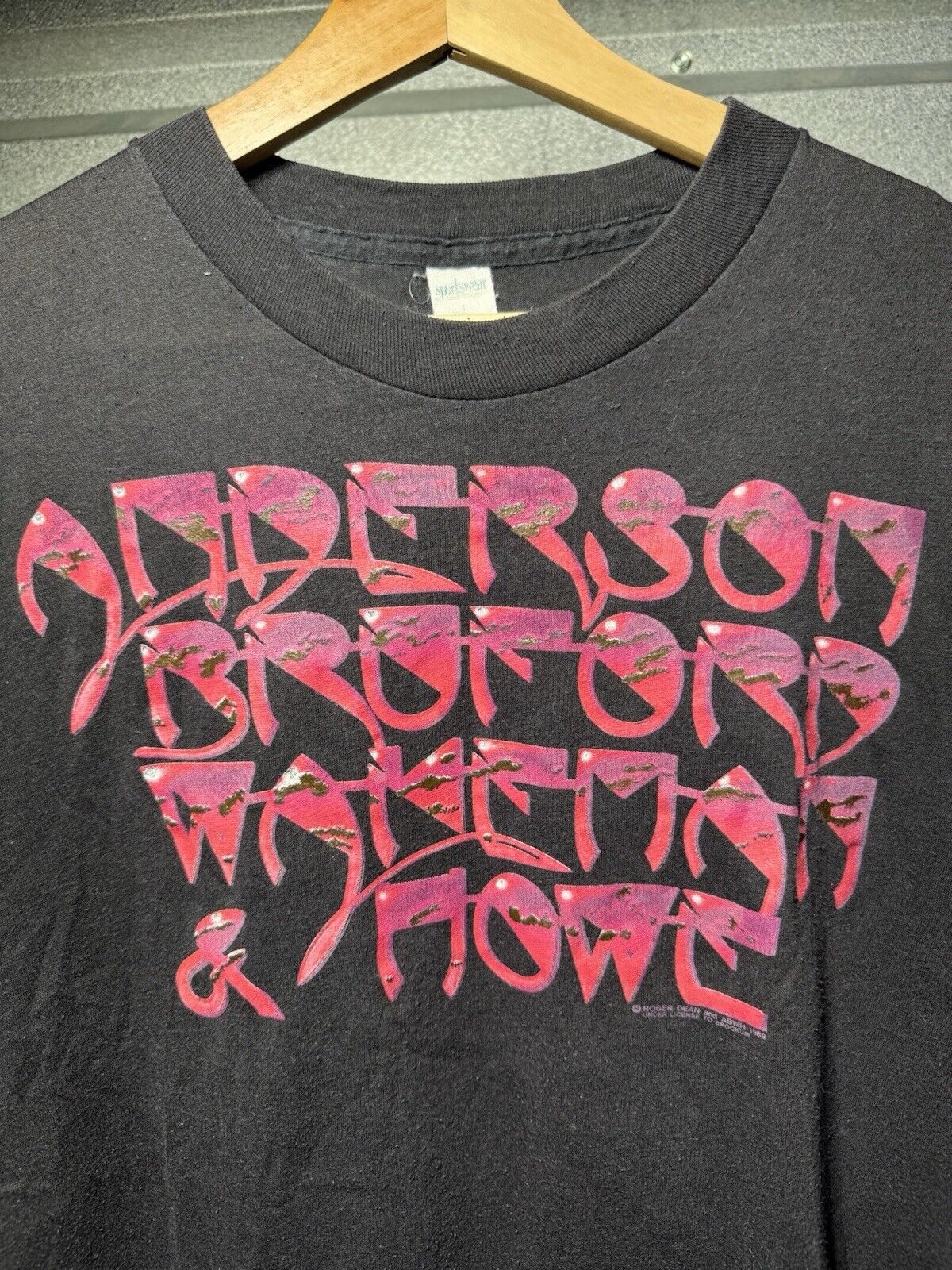 Vintage Anderson Bruford Wakeman and Howe Tour 1989 Original T-Shirt L 