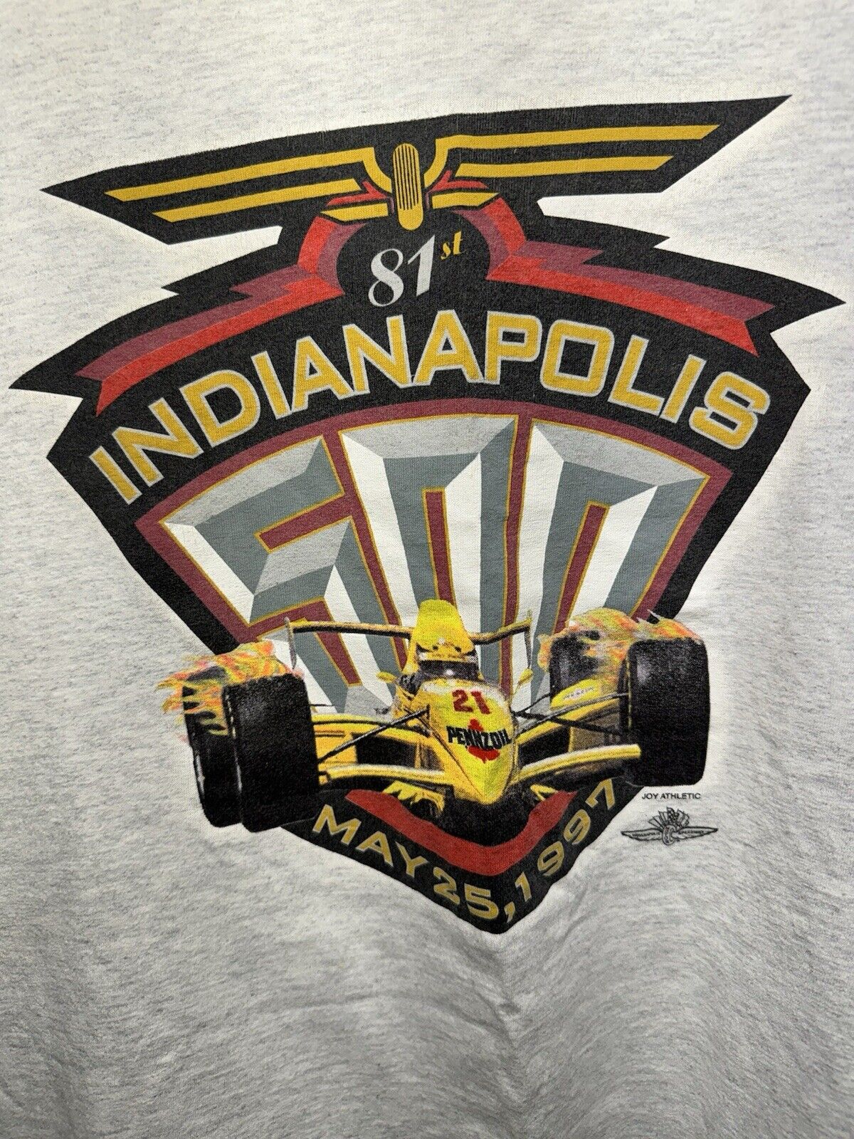 Vintage 1997 Indianapolis Speedway Men’s Racing T Shirt Size XL Made In USA