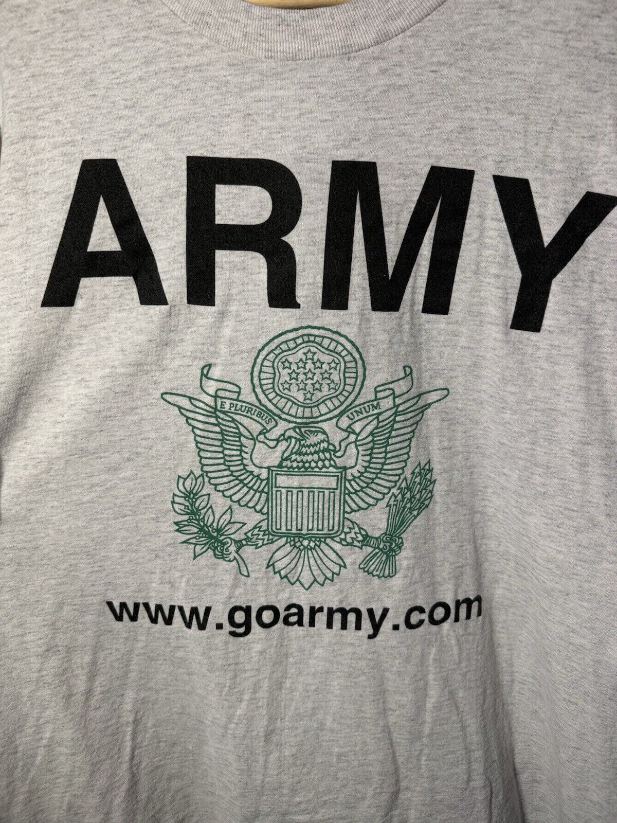 Vintage Single Stitch Army T Shirt Size XL Goarmy.com