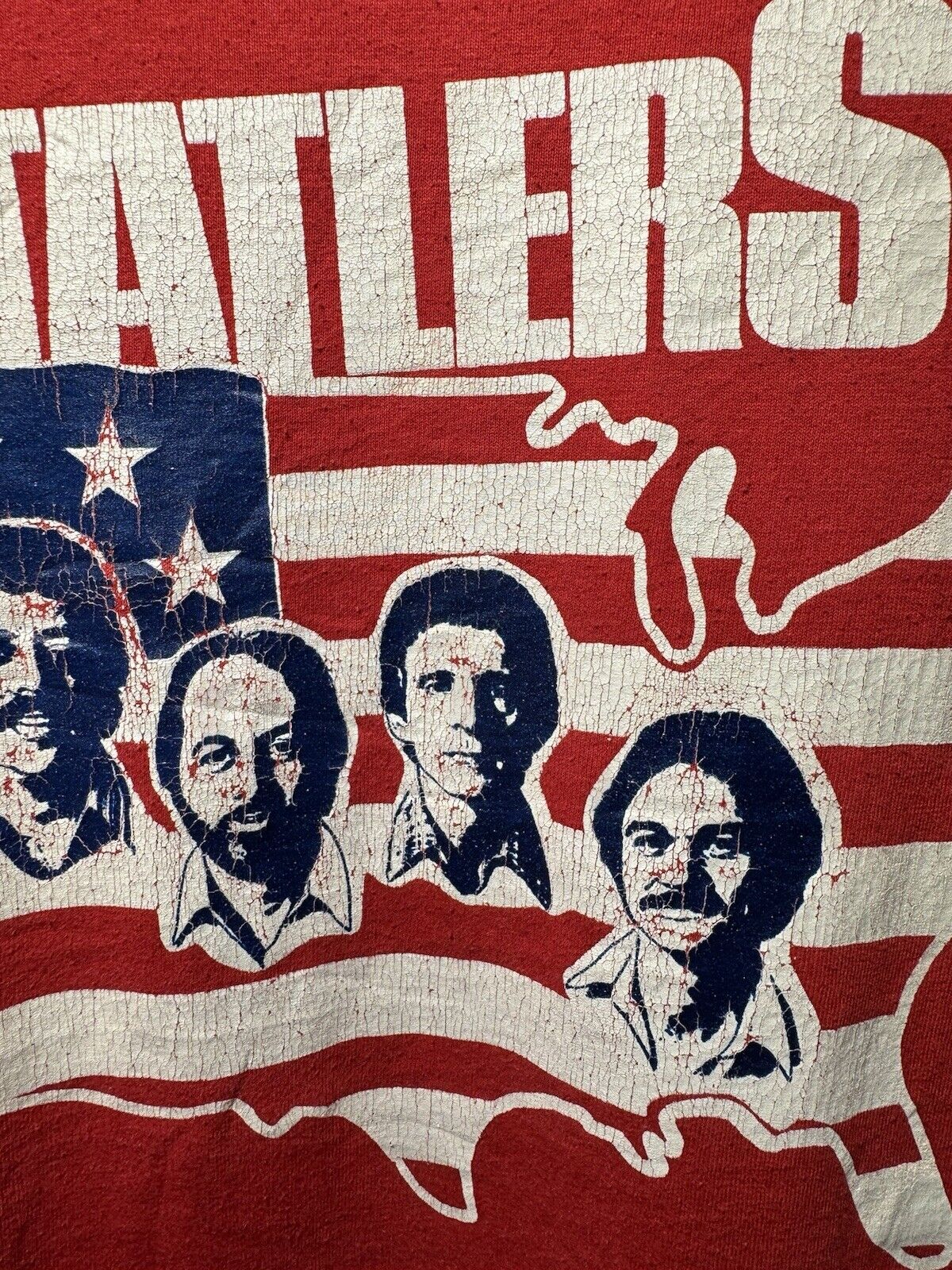 Vintage The Statlers T Shirt Country Statler Bros Single Stitch XL Red 80s 