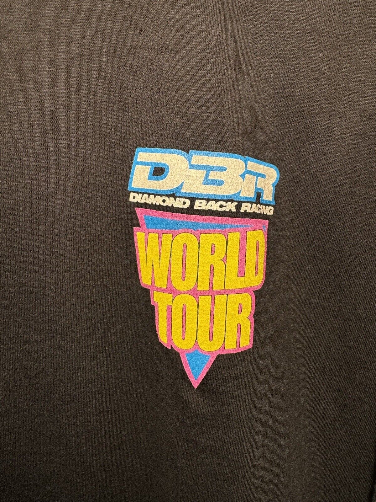 Vintage 1993 Diamond Back Racing World Tour T-Shirt All Sport Sz XL Car Racing 