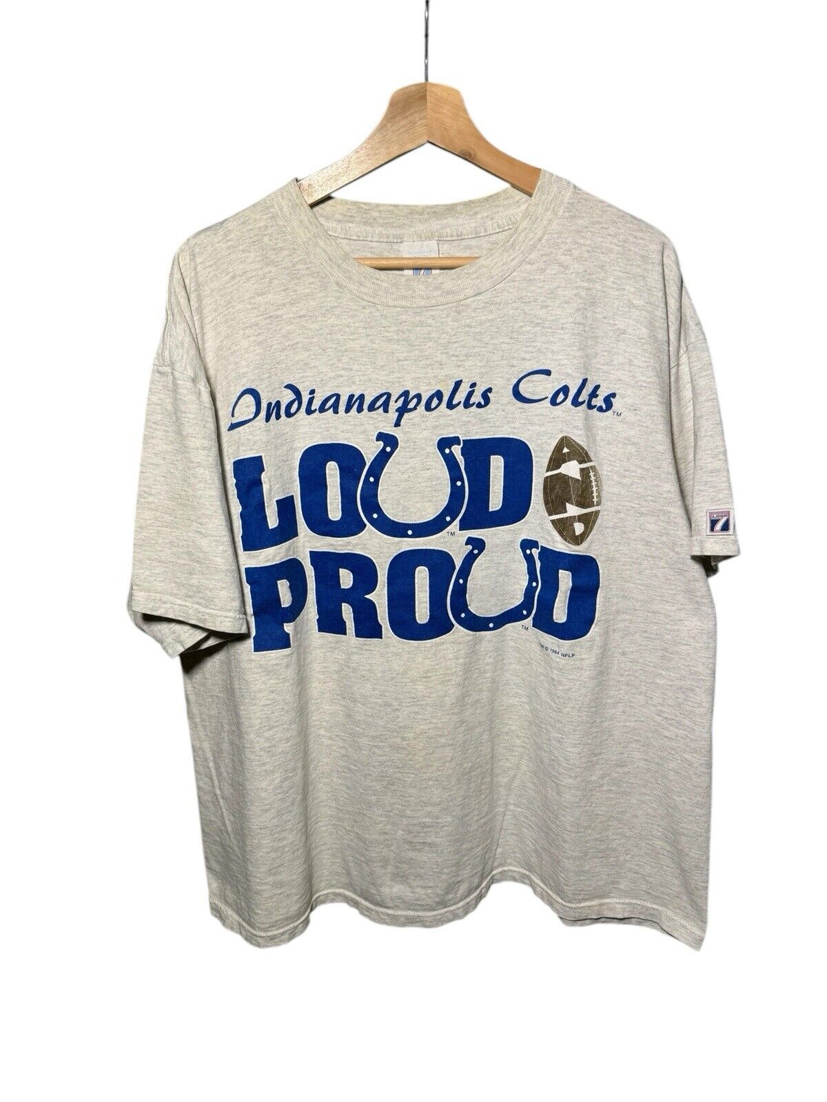 Vintage 1994 NFL Indianapolis Colts  Football Loud & Proud Shirt Size XXL