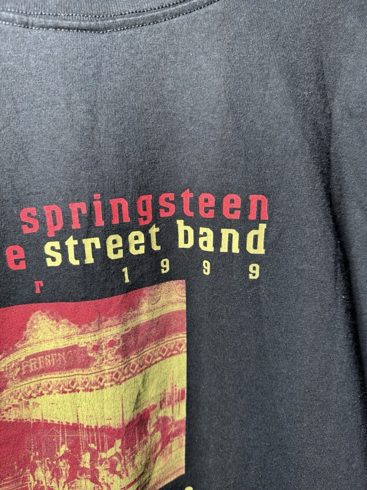 Vintage Bruce Springsteen & The E Street Band Tour T-Shirt Size XL 1999 Rock 90s