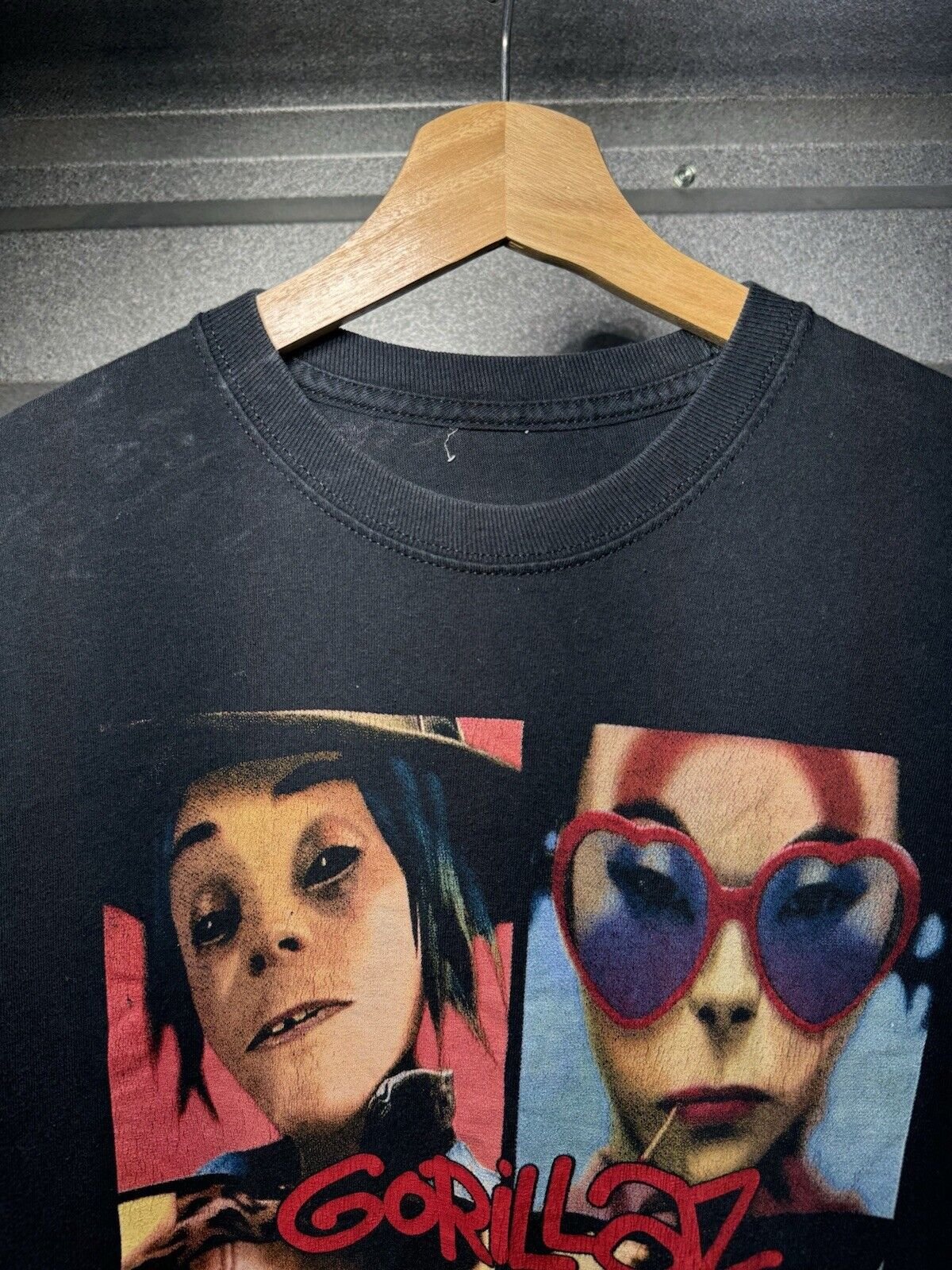 Rare Vintage The Gorillaz Band T-Shirt M 2000s Original Poster Art Tee Band 