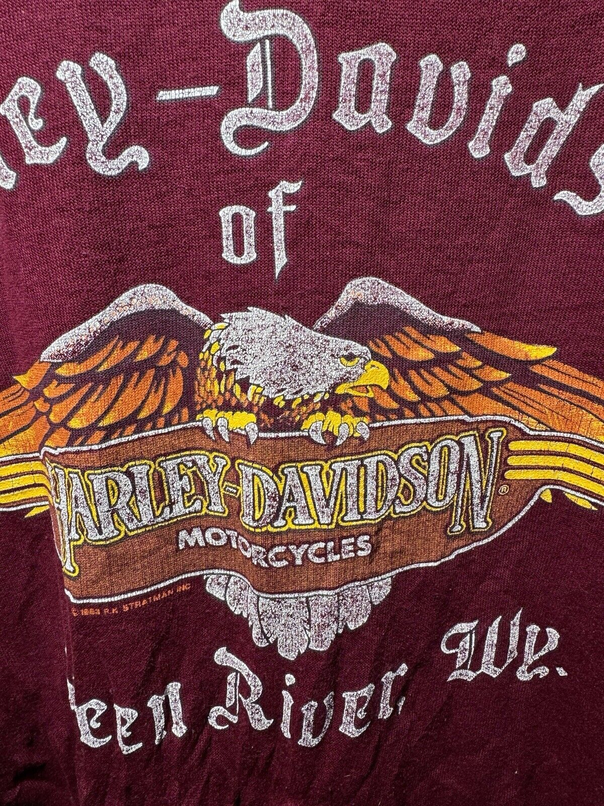 VTG 80s Harley Davidson Crewneck Sweatshirt USA Biker A Cry For Freedom L