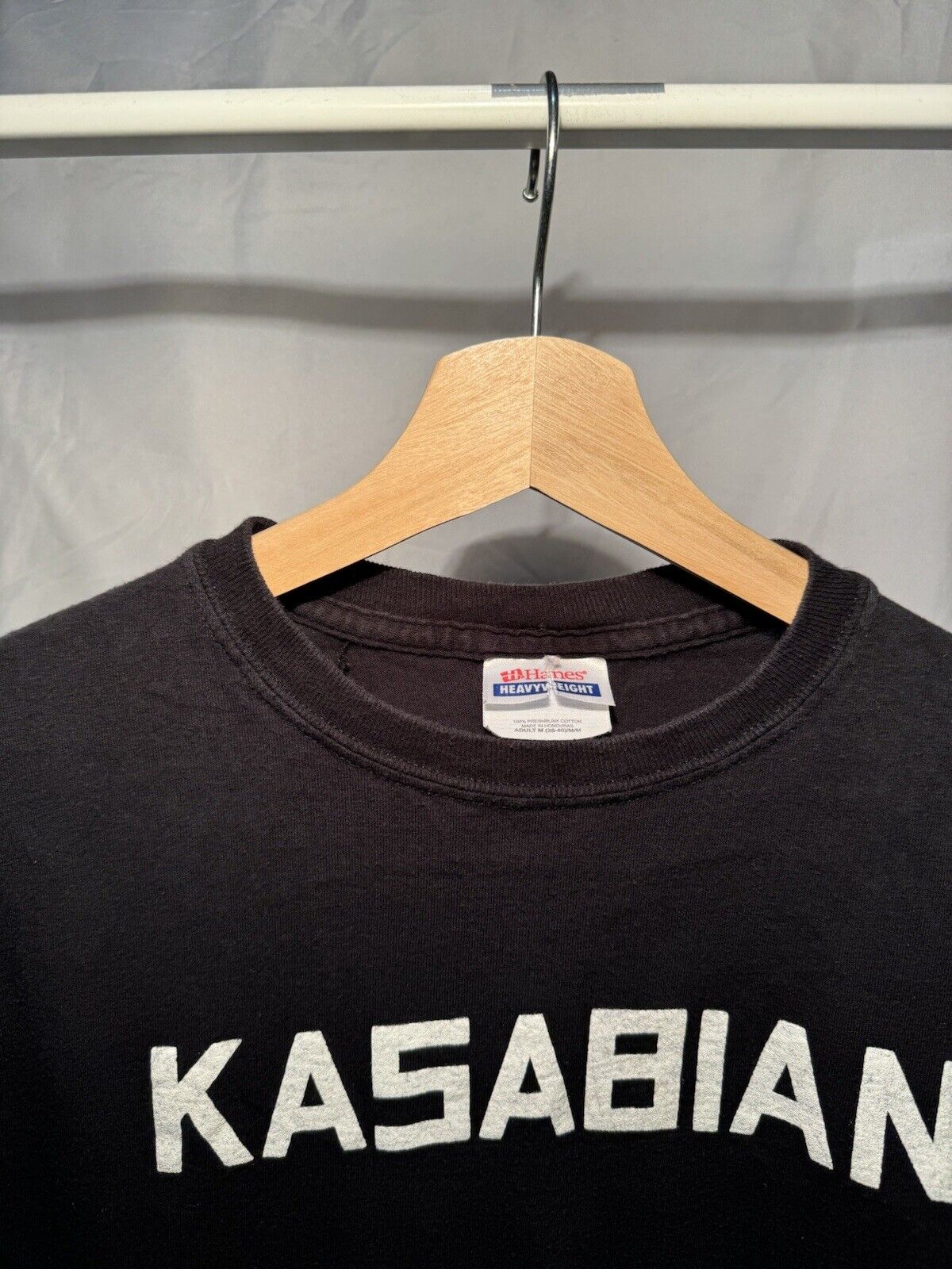 Vintage Kasabian Band Tee Black Size Medium Double Sided T-Shirt 