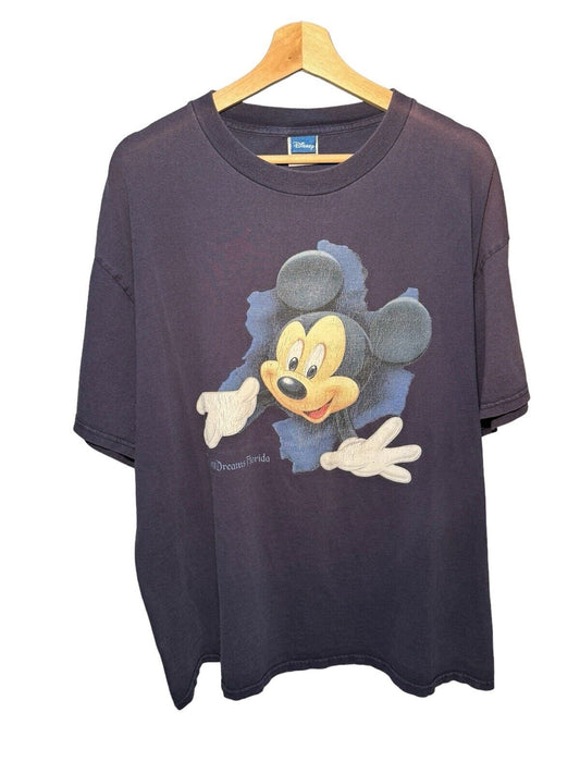 Vintage Mickey Mouse Disney Dreams Florida Shirt XL Cartoon Disneyland World