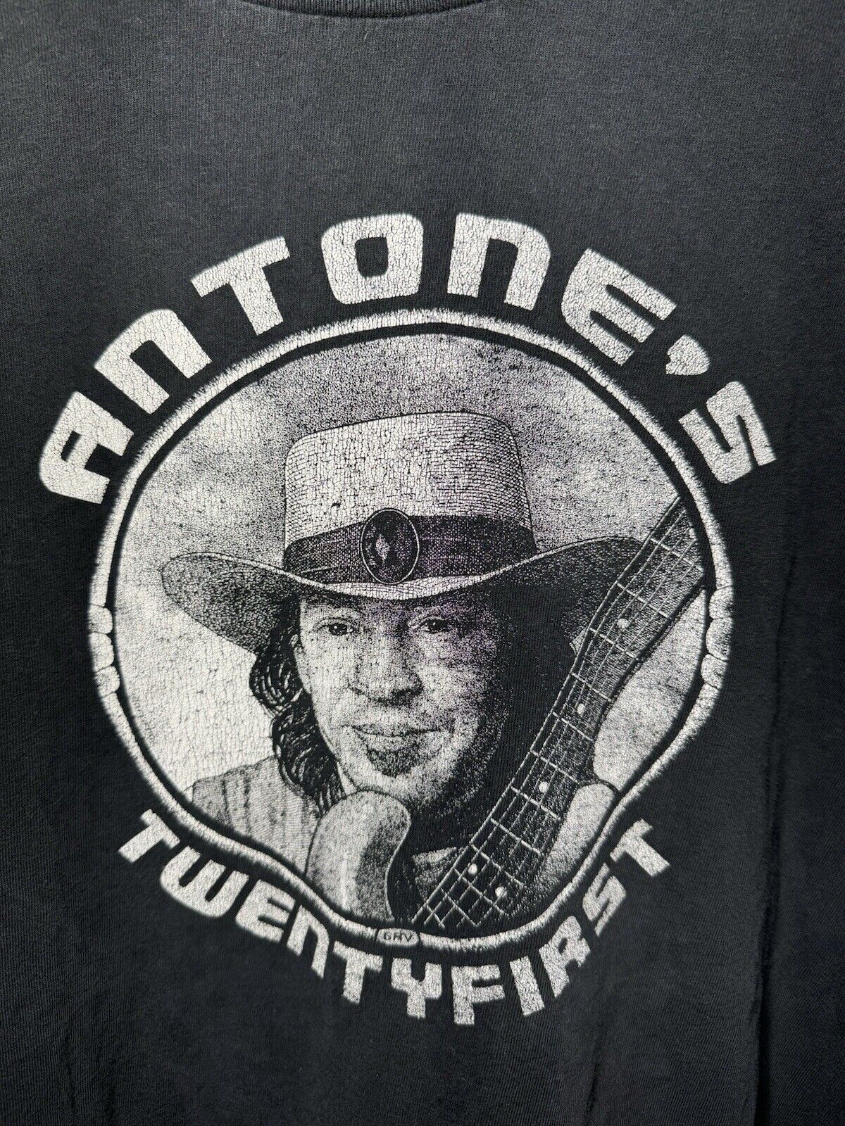 Vintage Stevie Ray Vaughan SRV Memorial Antone’s 21st Anniversary T-Shirt 2XL