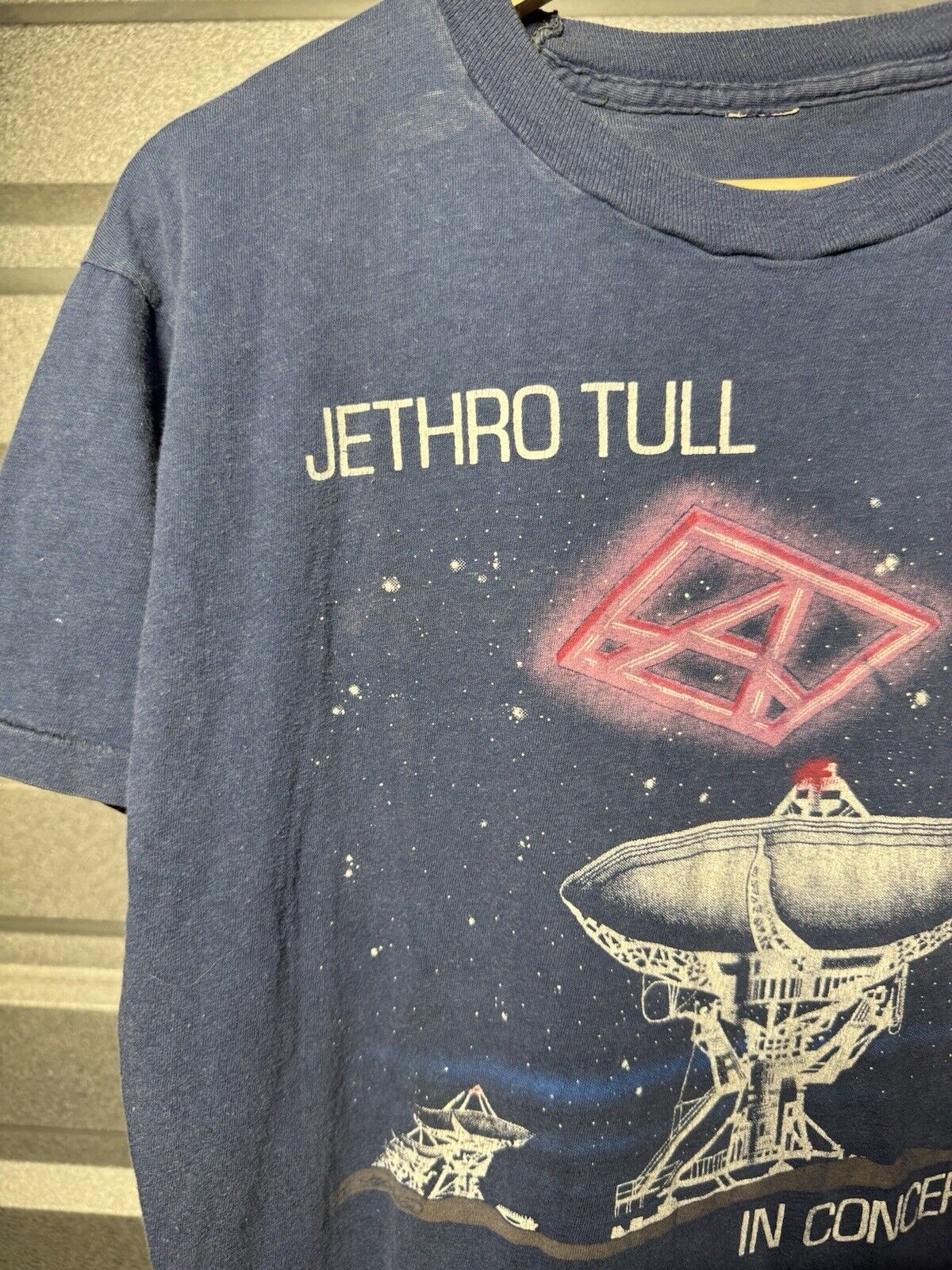 Vintage Jethro Tull American Tour 70s 80s T-shirt Single Stitch Band Sz L 