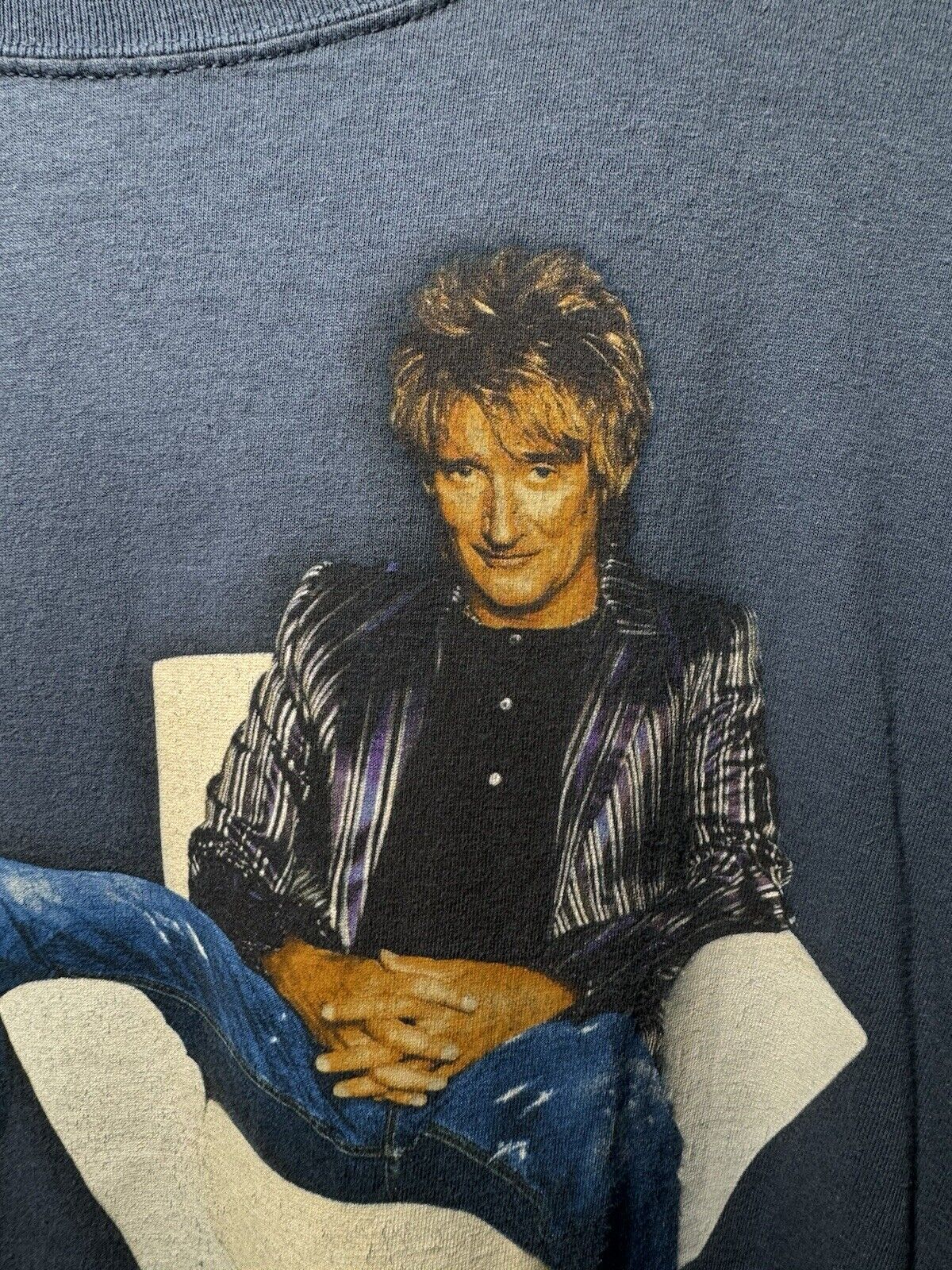 Vintage Rod Stewart Rocks His Greatest Hits 2008 Tour T-Shirt Adult XL Rock Y2K 