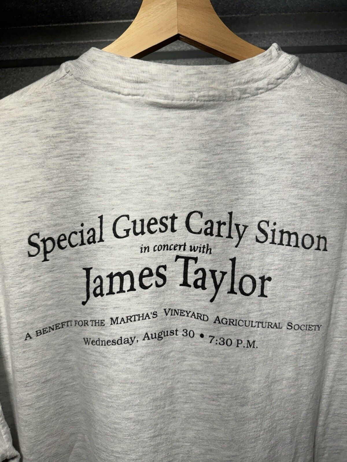 Vtg Livestock 1995 Carly Simon James Taylor Martha’s Vineyard Concert T-Shirt XL