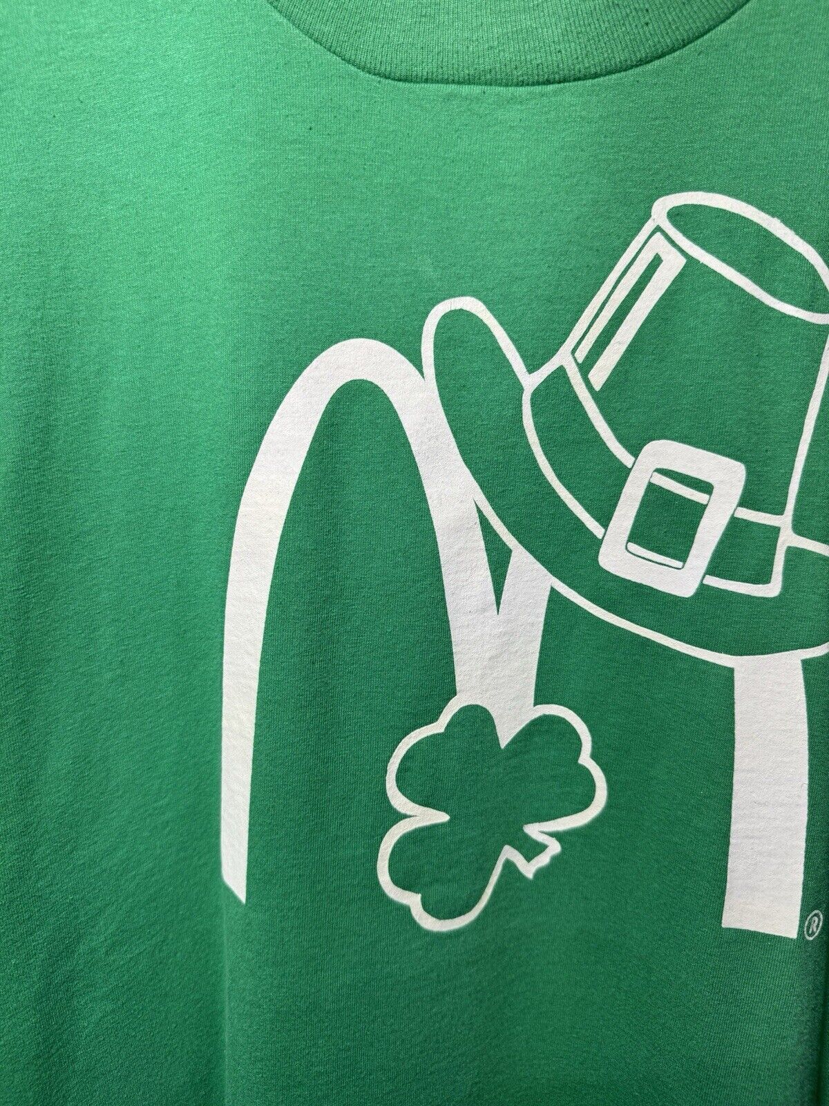 Vintage McDonalds T Shirt Single Stitch XL Irish St Patricks BEST FOTL USA 