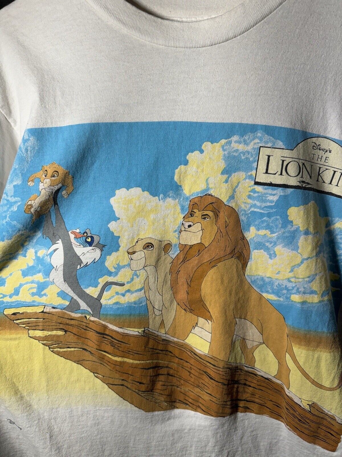 Vintage 94 Disney Lion King Burger King Promo T-Shirt Mufasa Simba Rare Sz L