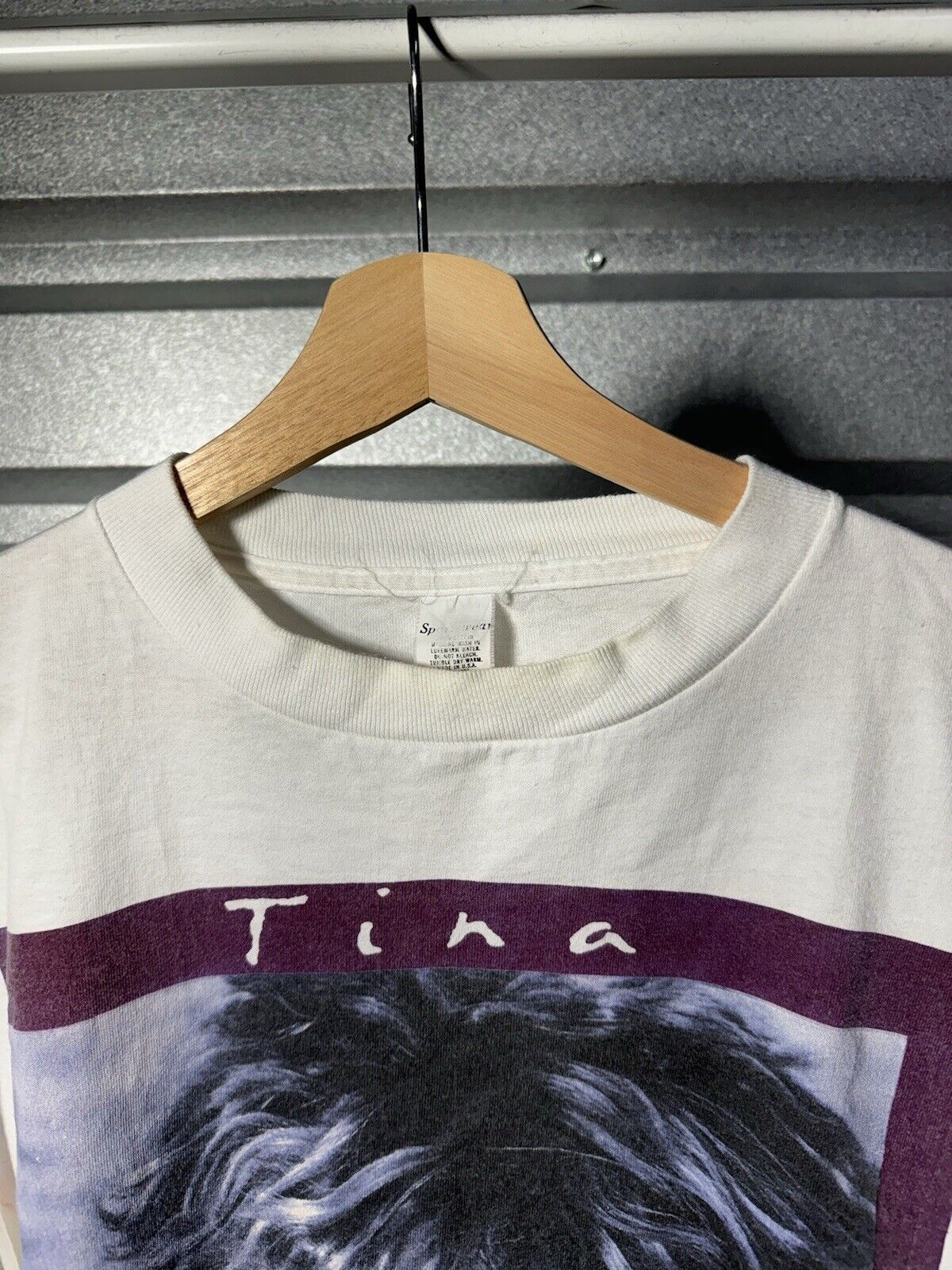 Vintage Tina Turner What's Love Tour 1993 Tee Sz XL  White T-Shirt Dbl Sided 