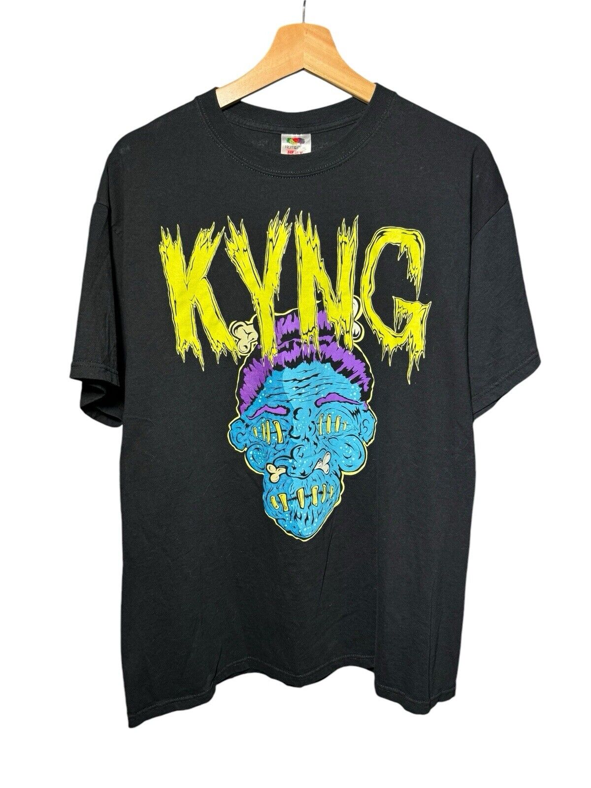 Vintage Kyng Dead Head Band T-Shirt Sz XL Black Very Rare FOTL 