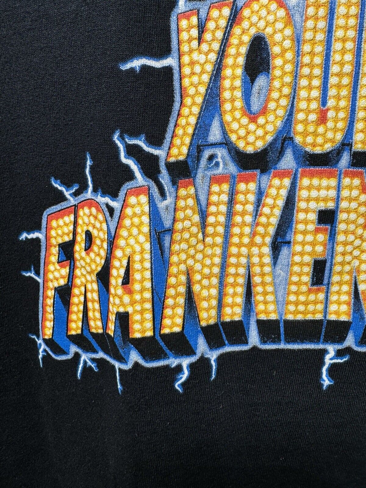 Vintage Mel Brooks Musical Young Frankenstein T-shirt XL Halloween Black RARE