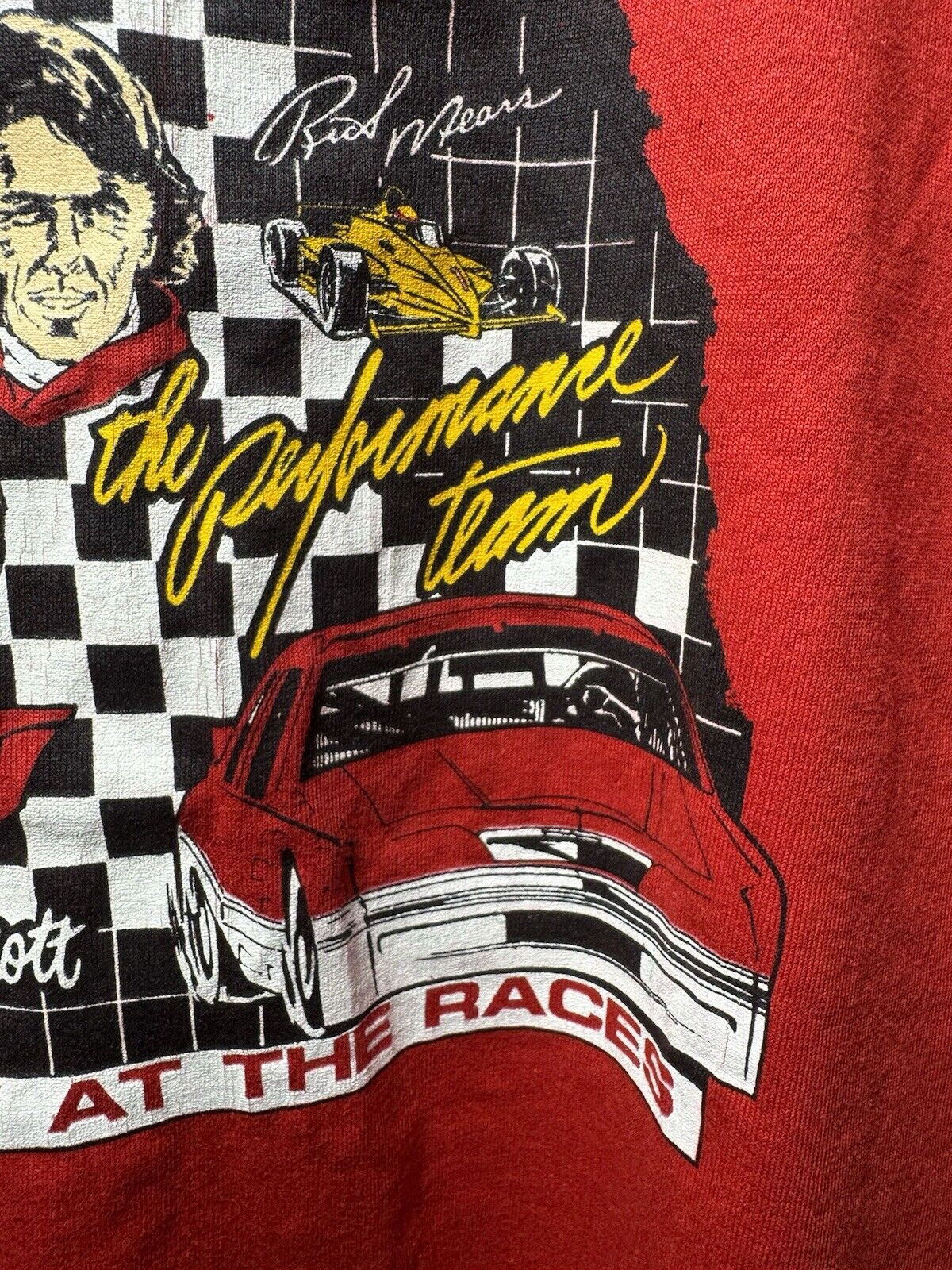 Vintage Snap On Tools Racing T-Shirt Single Stitch Red 1988 Size XL Rare 