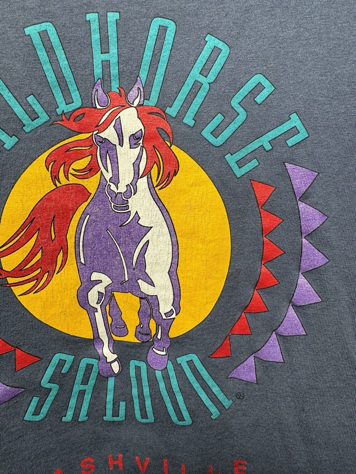 Vintage Wildhorse Saloon T-Shirt L Nashville Tennessee 90s Single-Stitch 