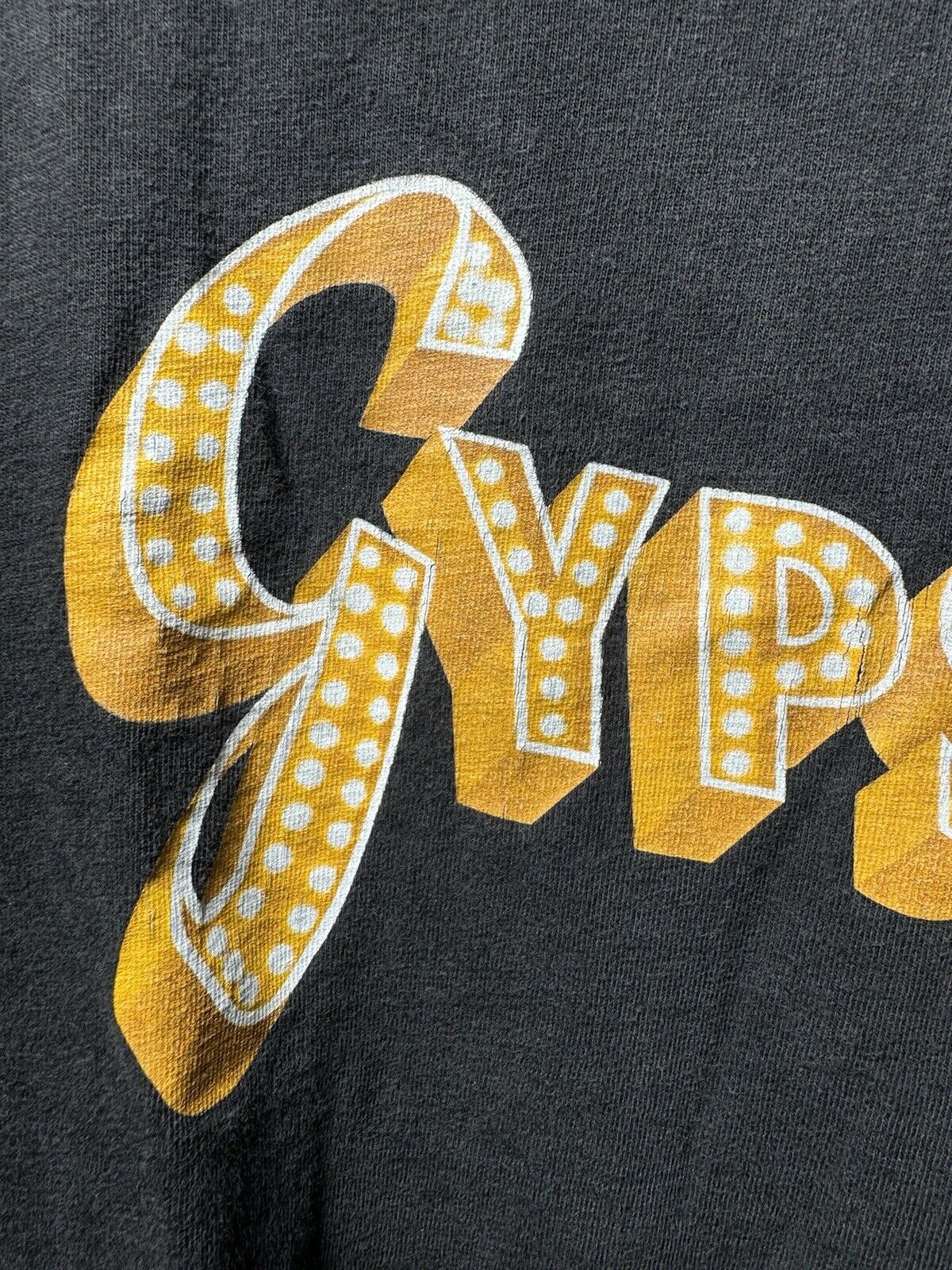 Vintage Gypsy Shirt Men XL Black Broadway Musical Single Stitch 80s 90s