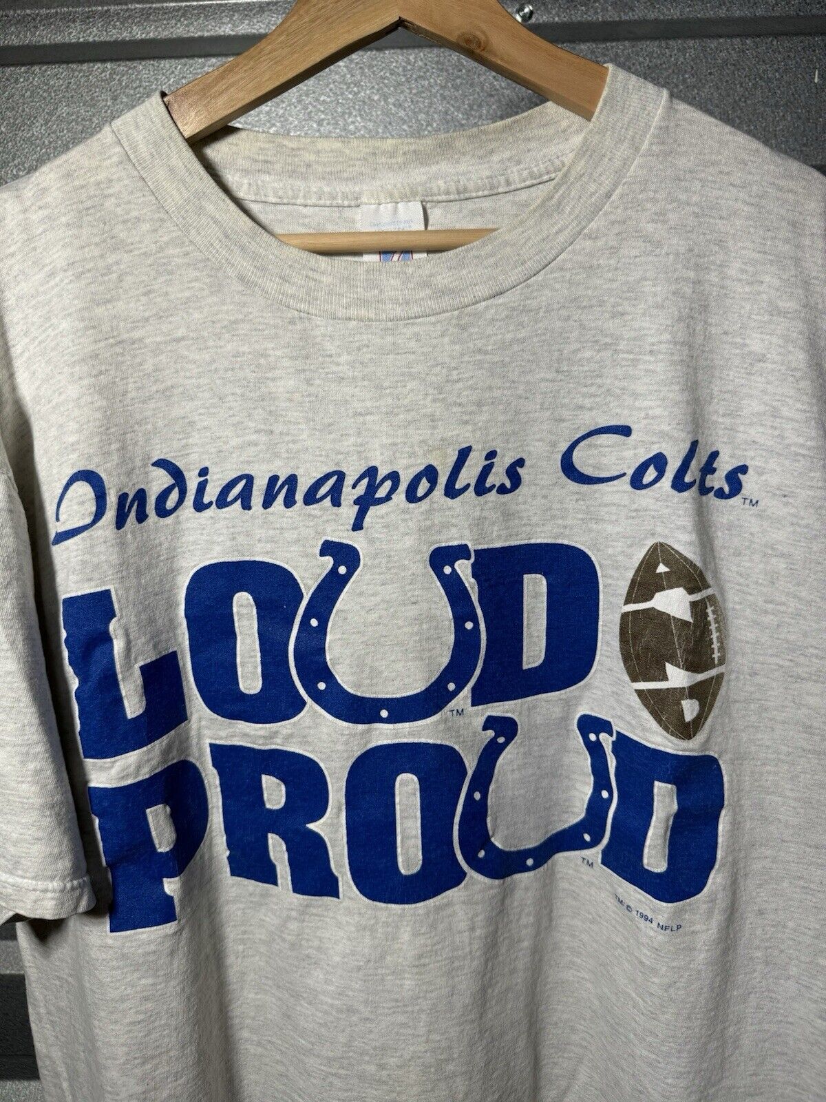 Vintage 1994 NFL Indianapolis Colts  Football Loud & Proud Shirt Size XXL