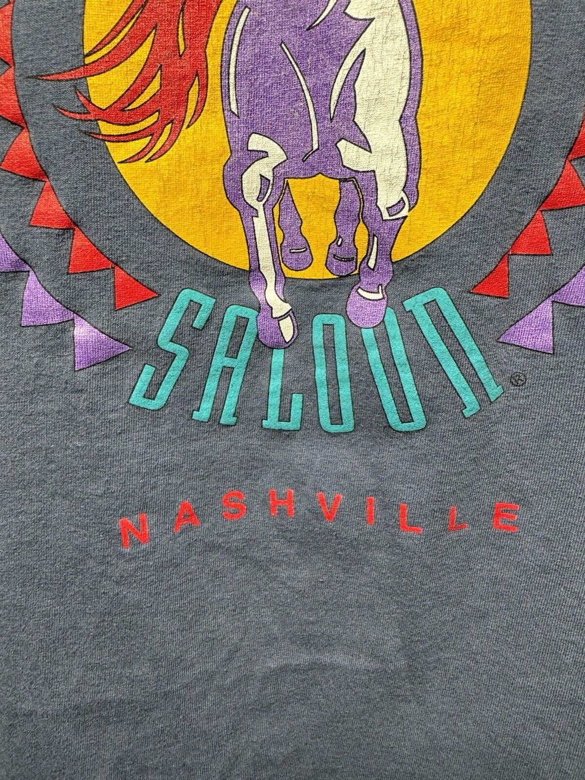 Vintage Wildhorse Saloon T-Shirt L Nashville Tennessee 90s Single-Stitch 