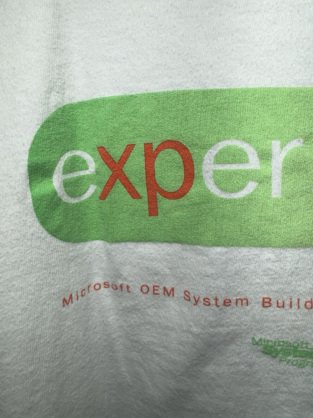 VINTAGE Microsoft Windows T-Shirt Adult XL White Computer Single Stitch USA