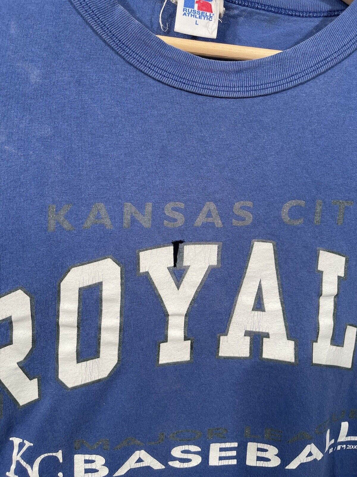 Vintage KC Royals Kansas City T-Shirt MLB Baseball Men’s L 2000