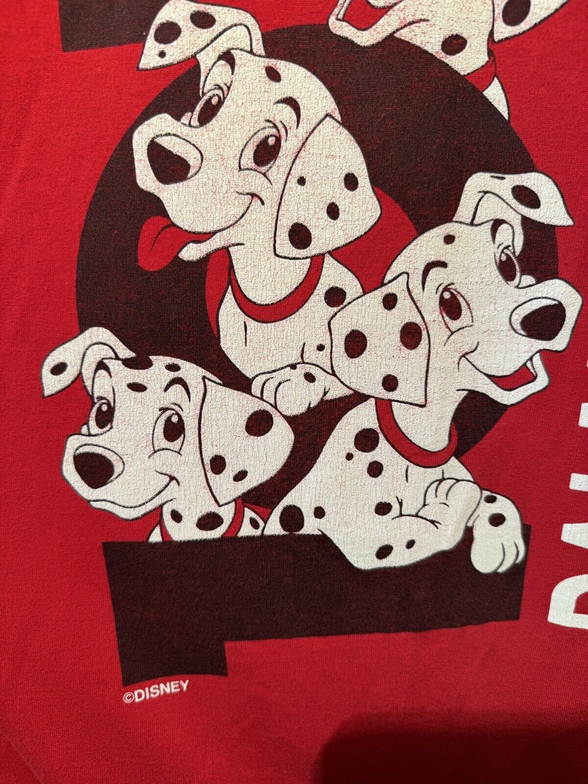 Walt Disney Classic Vintage 101 Dalmatians Sleep Oversize Shirt Size 