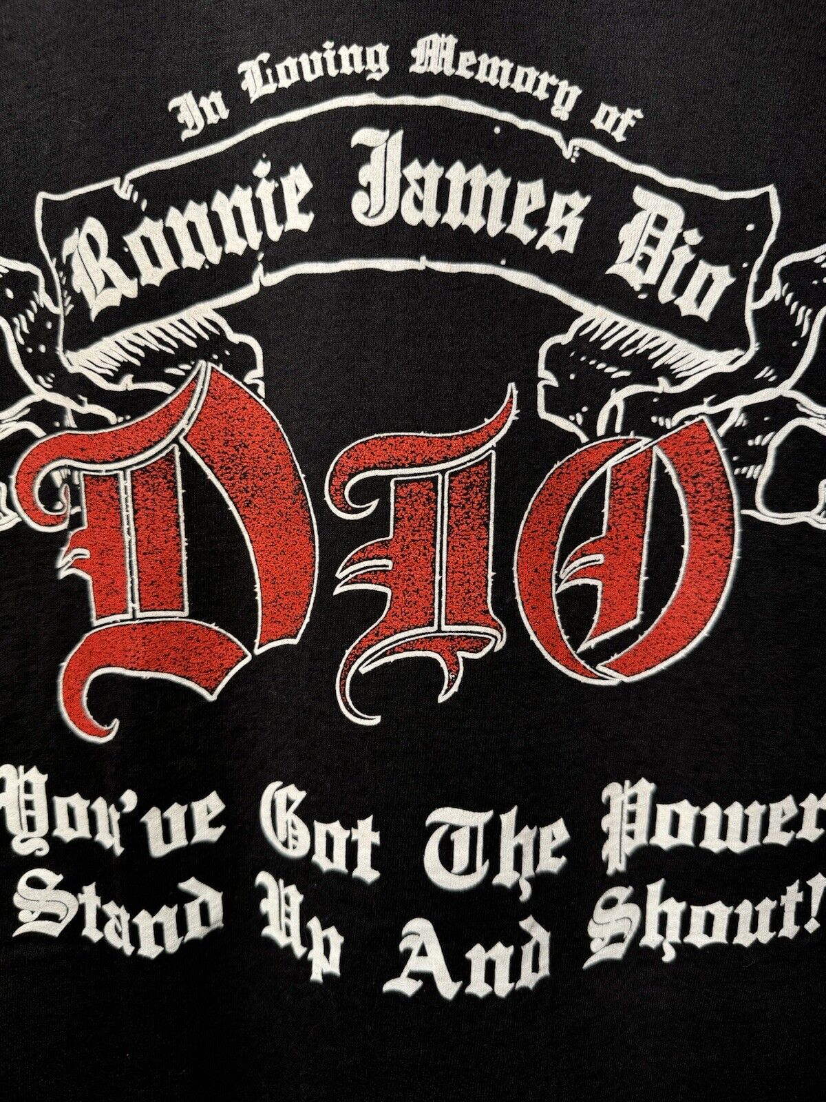 VTG Ronnie James Dio Memorial T-Shirt and Program 2010 ( Forrest Lawn LA, CA) XL