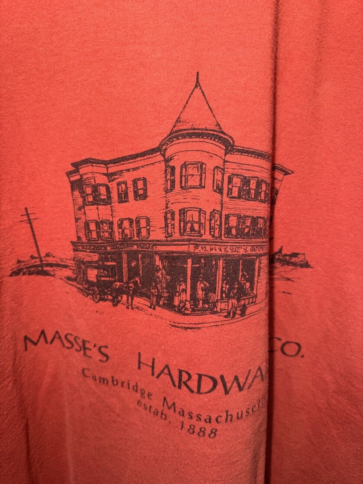 Vintage Masse’s Hardware Store T-Shirt Single Stitch 2 Sided XXL  Massachusetts