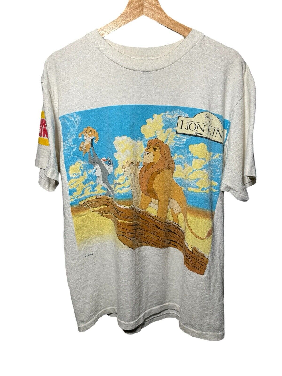 Vintage 94 Disney Lion King Burger King Promo T-Shirt Mufasa Simba Rare Sz L