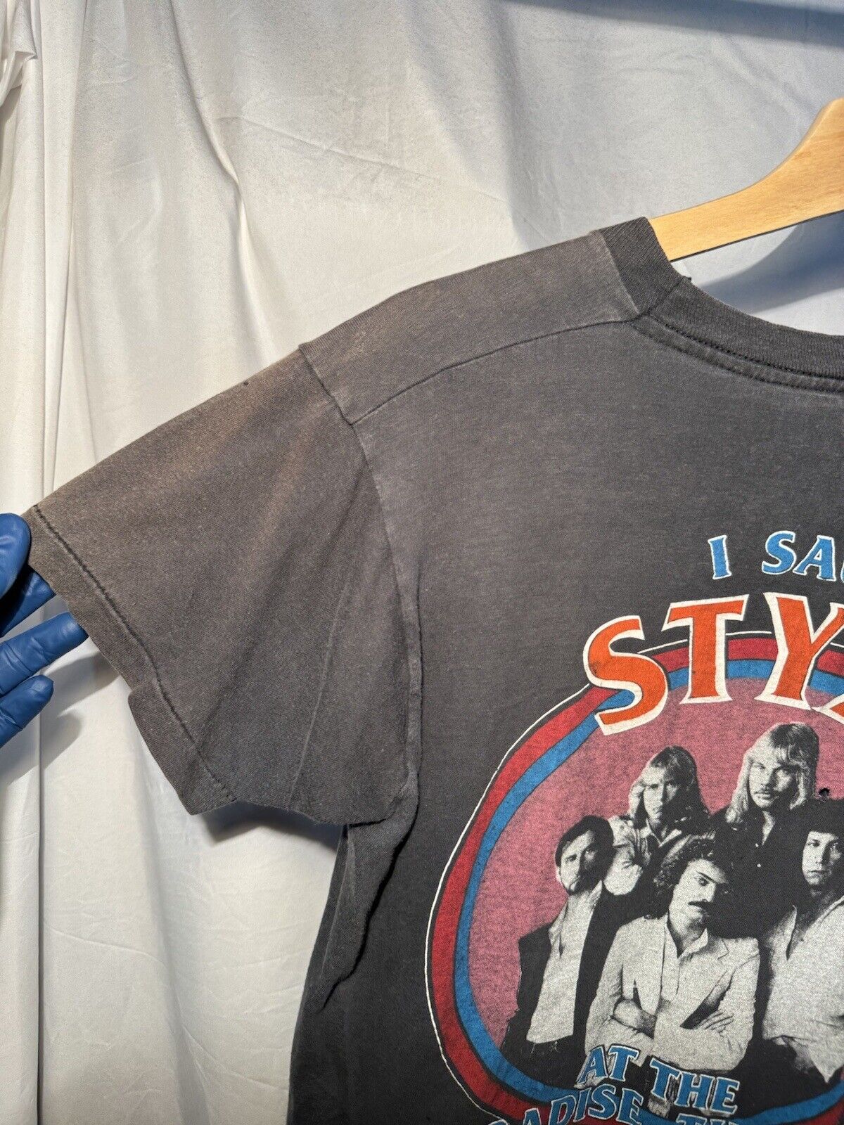 Vtg 80s STYX 81 World Tour At The Paradise Theatre T-Shirt 1981 Concert Tee M