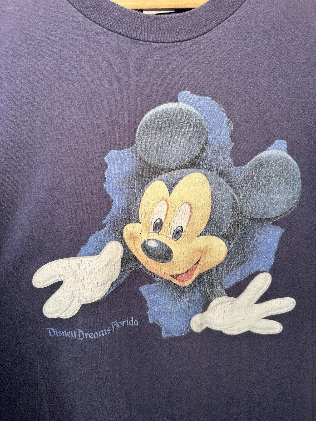 Vintage Mickey Mouse Disney Dreams Florida Shirt XL Cartoon Disneyland World