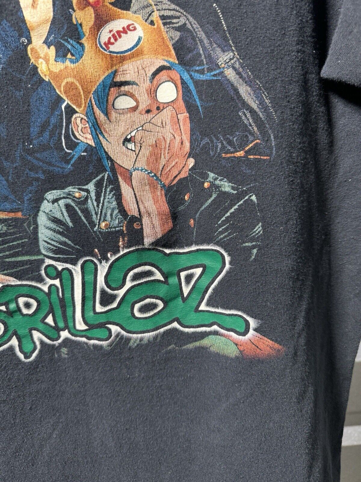 Rare Vintage The Gorillaz Band T-Shirt M 2000s Original Poster Art Tee Band 