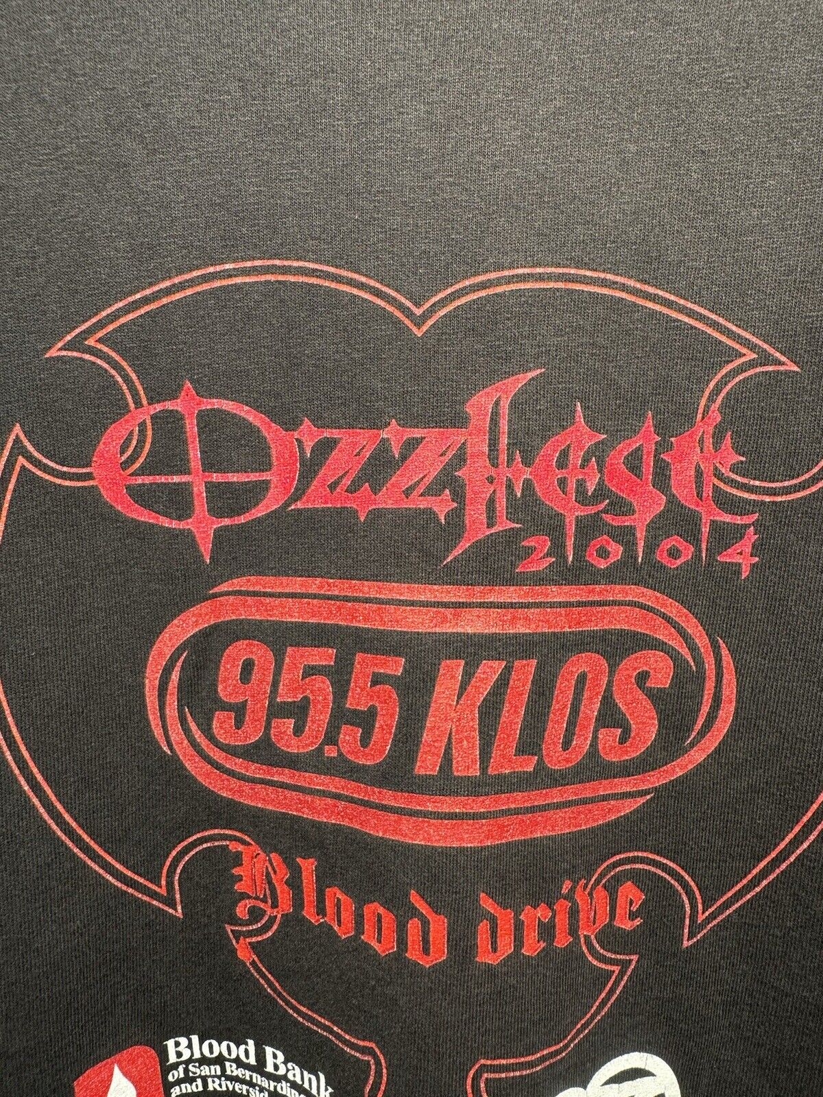 Ozzfest 2004 Tour Shirt Size XL Ozzy Osbourne Black Sabbath Gildan Black RARE