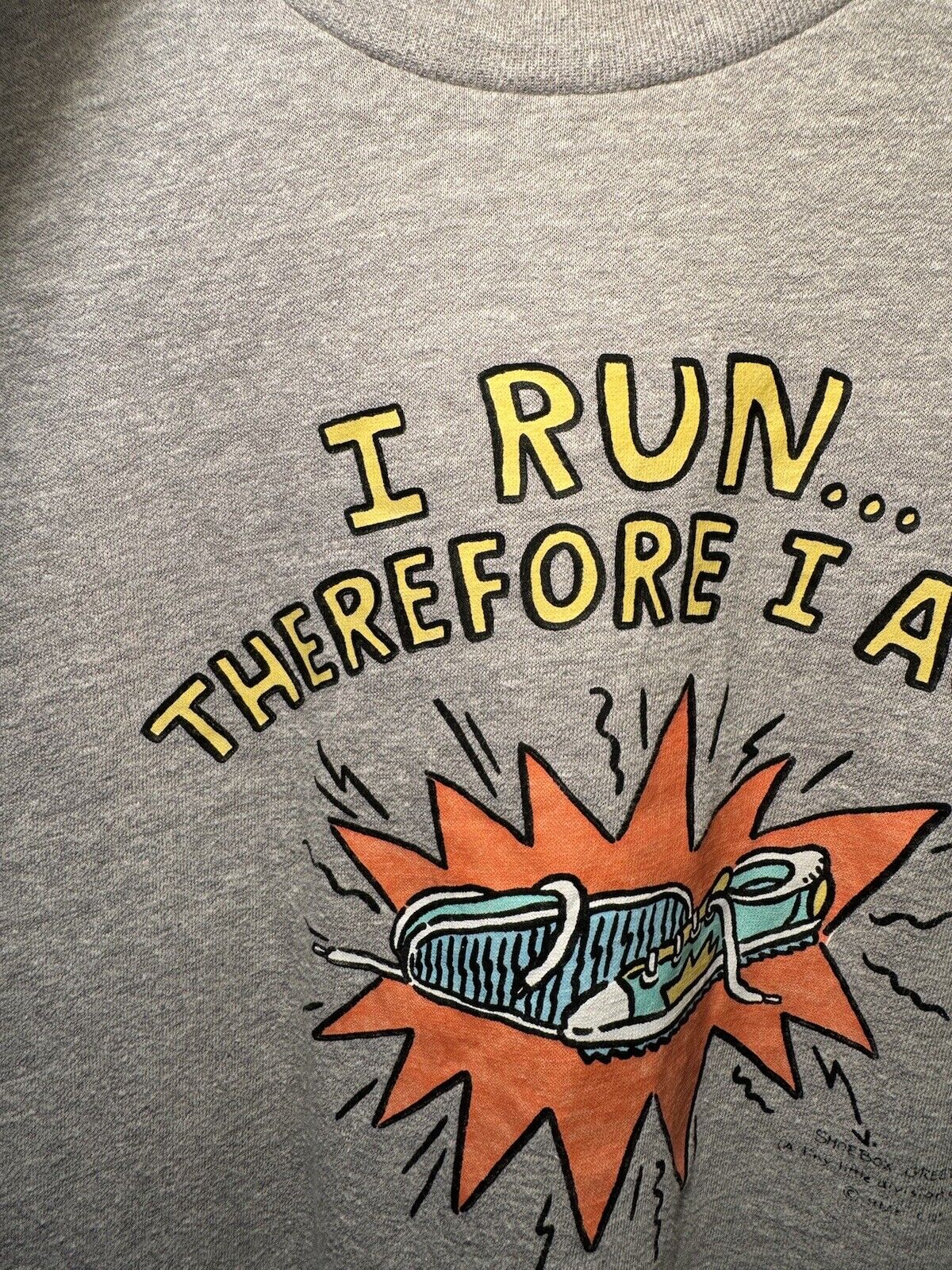 VTG 80s I Run Therefore I Ache Runner Thin 50/50 Single Stitch T-Shirt L USA