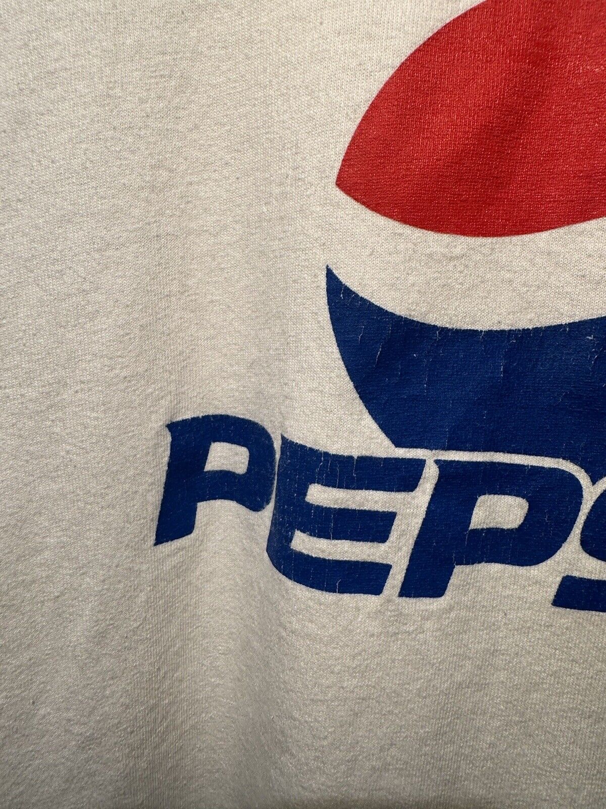 Vintage Early 2000s PEPSI Soda Pop Drink Graphic Promo White Shirt Men's XL