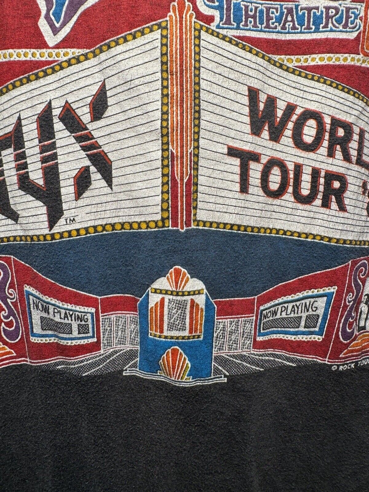 Vtg 80s STYX 81 World Tour At The Paradise Theatre T-Shirt 1981 Concert Tee M