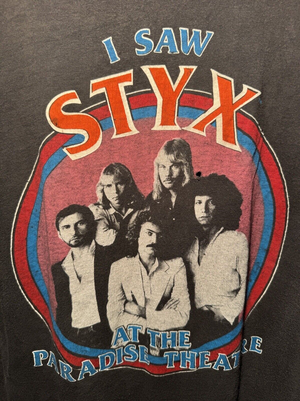 Vtg 80s STYX 81 World Tour At The Paradise Theatre T-Shirt 1981 Concert Tee M