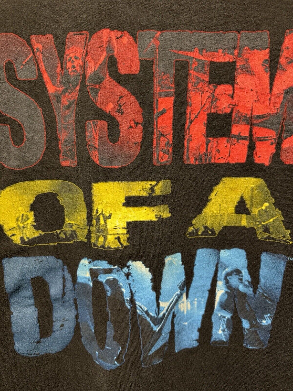 Vintage System of a Down T-Shirt 2000s Music Promo Rare Band SOAD Concert M 