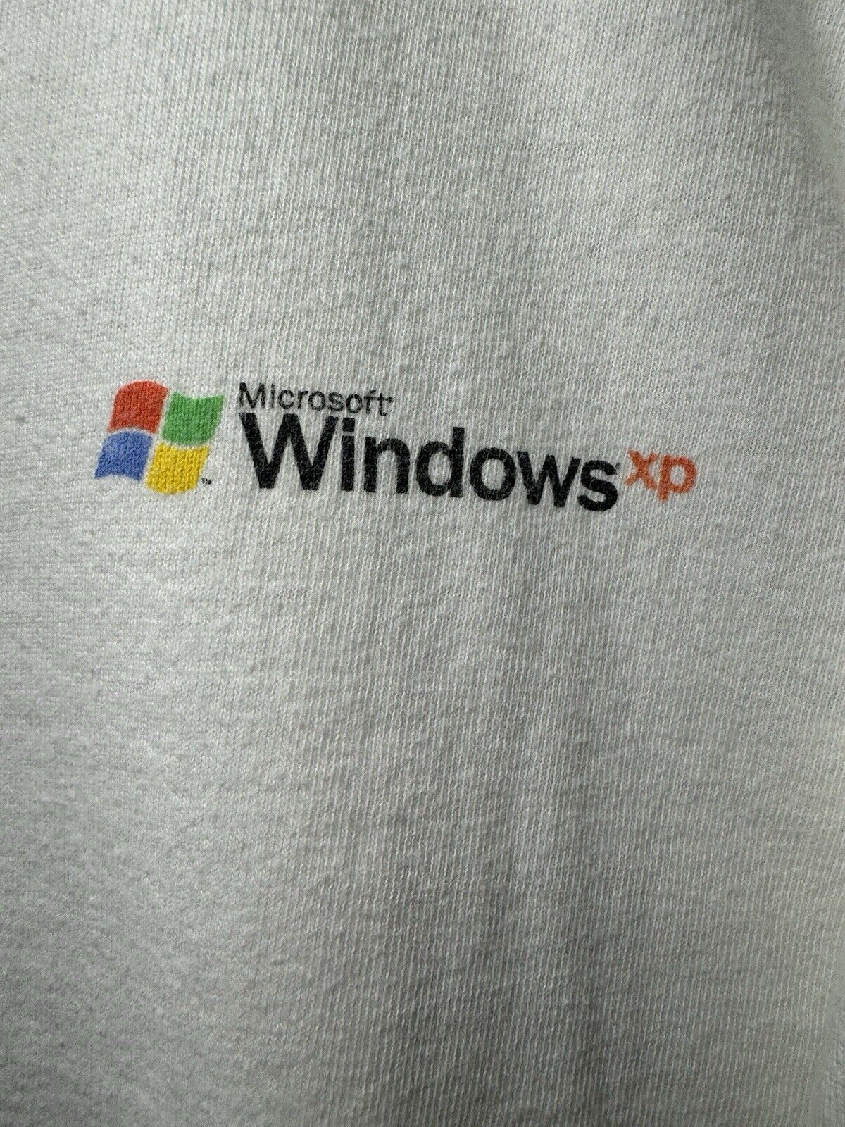 VINTAGE Microsoft Windows T-Shirt Adult XL White Computer Single Stitch USA