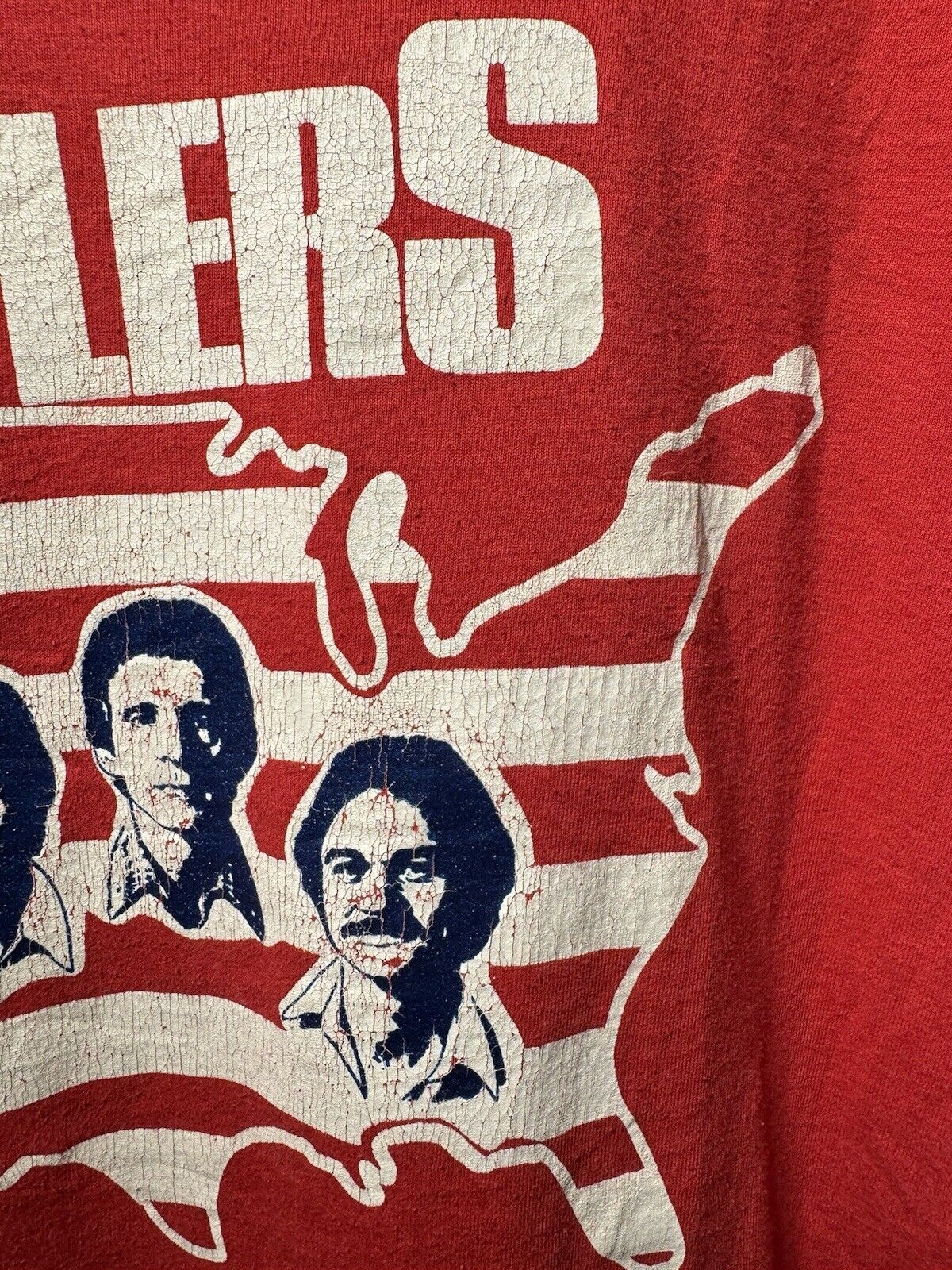 Vintage The Statlers T Shirt Country Statler Bros Single Stitch XL Red 80s 