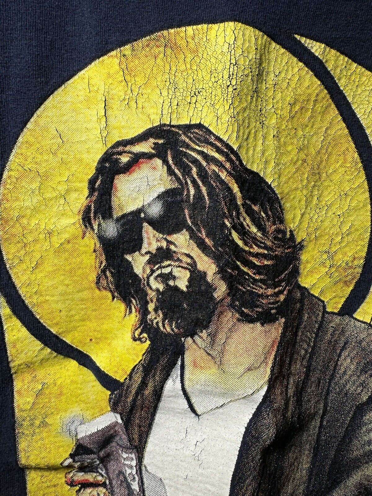 Vintage The Big Lebowski The Dude Movie Photo T-shirt Men’s M Navy 