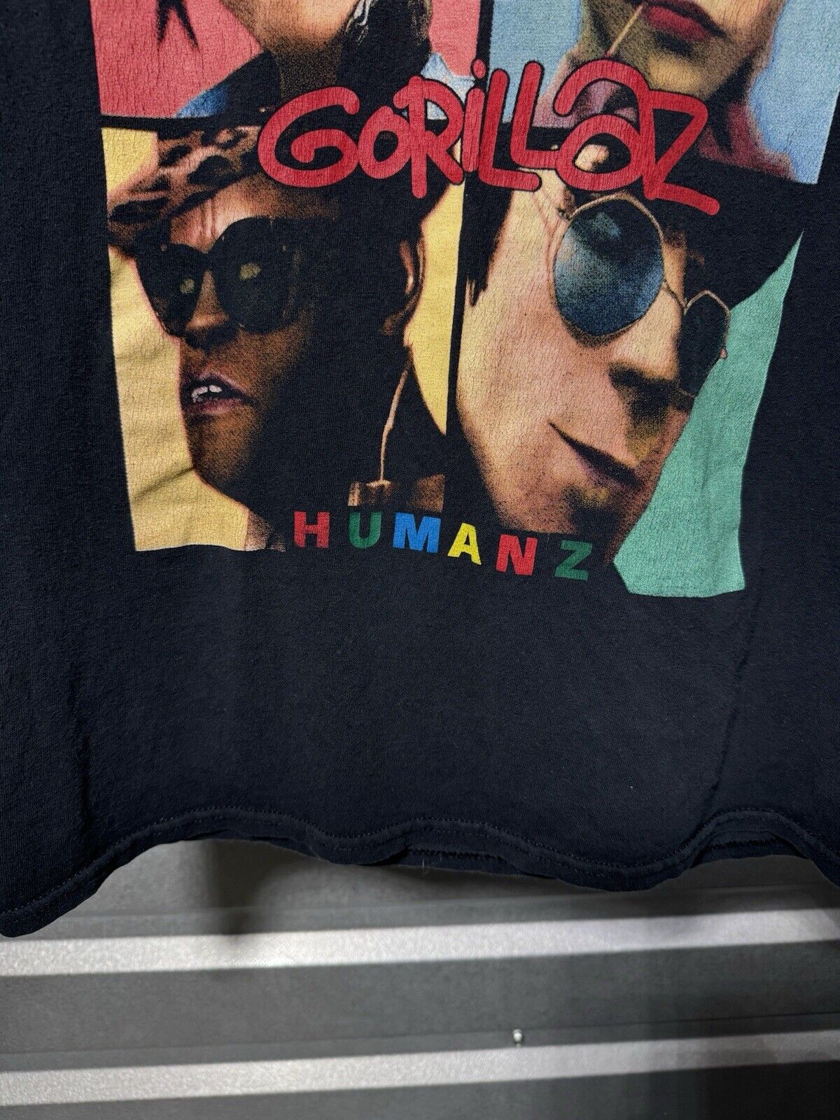 Rare Vintage The Gorillaz Band T-Shirt M 2000s Original Poster Art Tee Band 