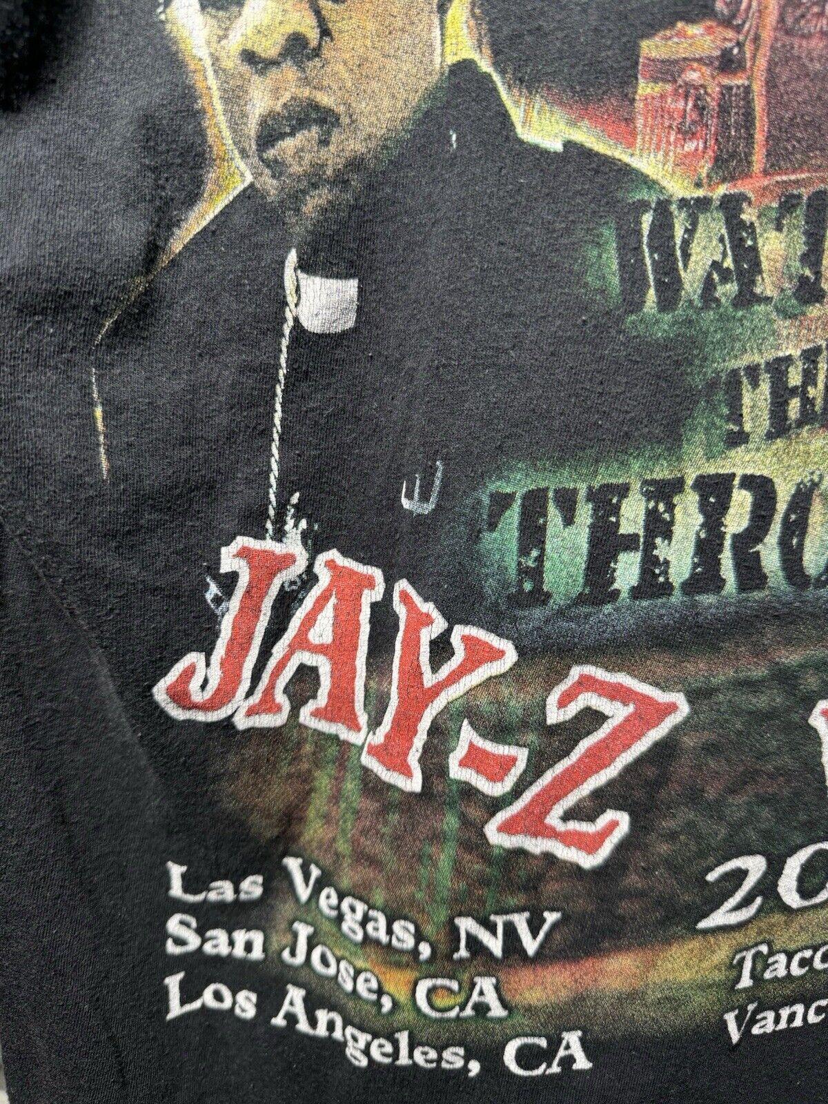 Vintage 2011 Watch The Throne Tour Concert T-Shirt Jay-Z Kanye West S Rare