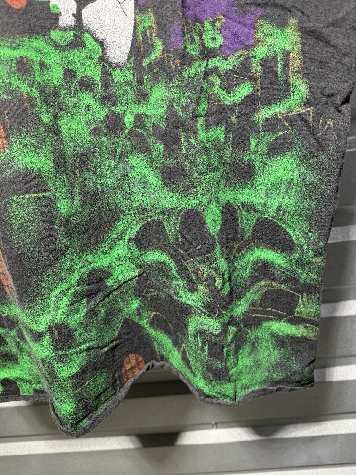 Vintage Grave Digger Shirt Men’s L Monster Truck Racing All Over Print USA 90s