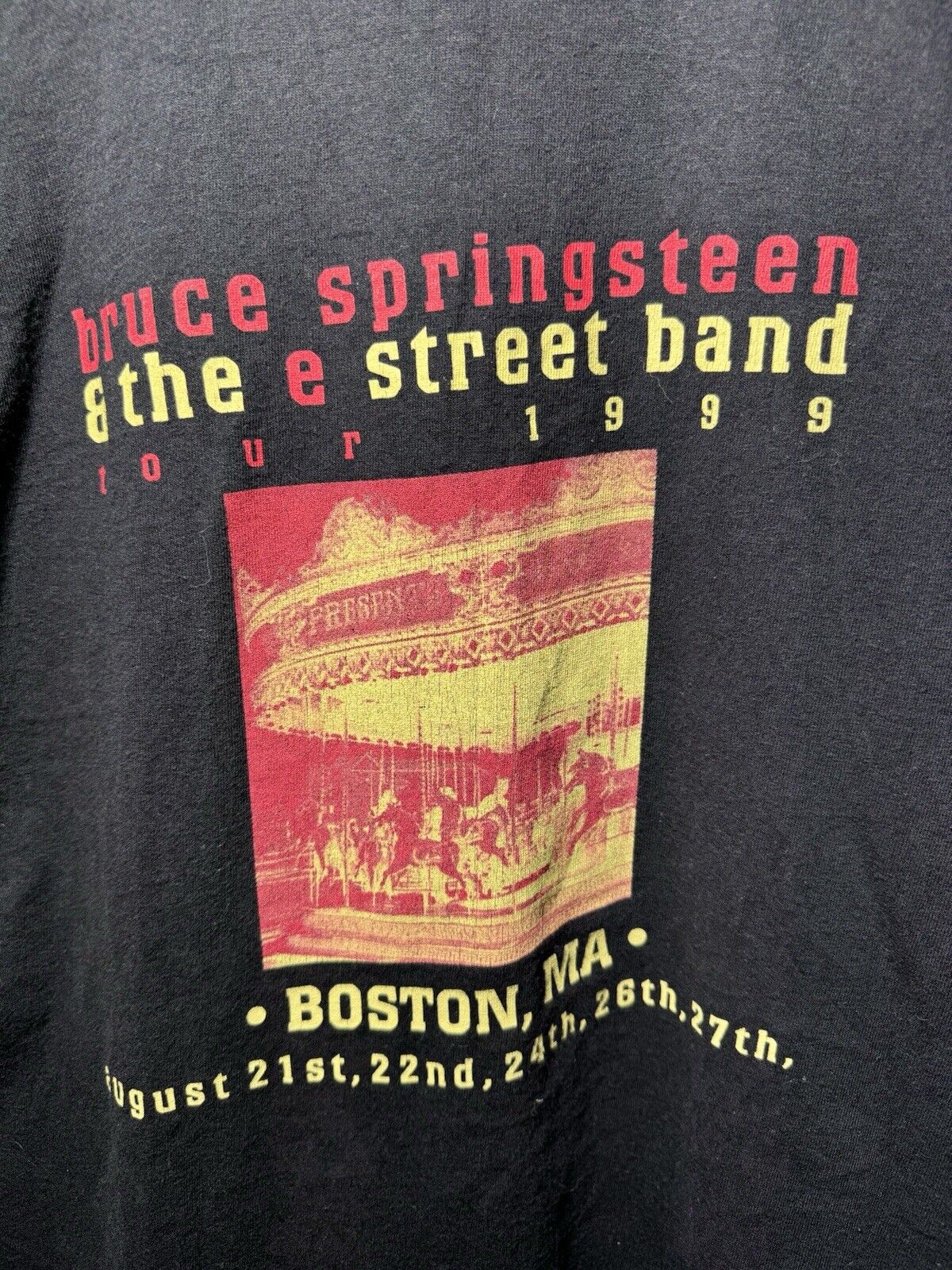 Vintage Bruce Springsteen & The E Street Band Tour T-Shirt Size XL 1999 Rock 90s