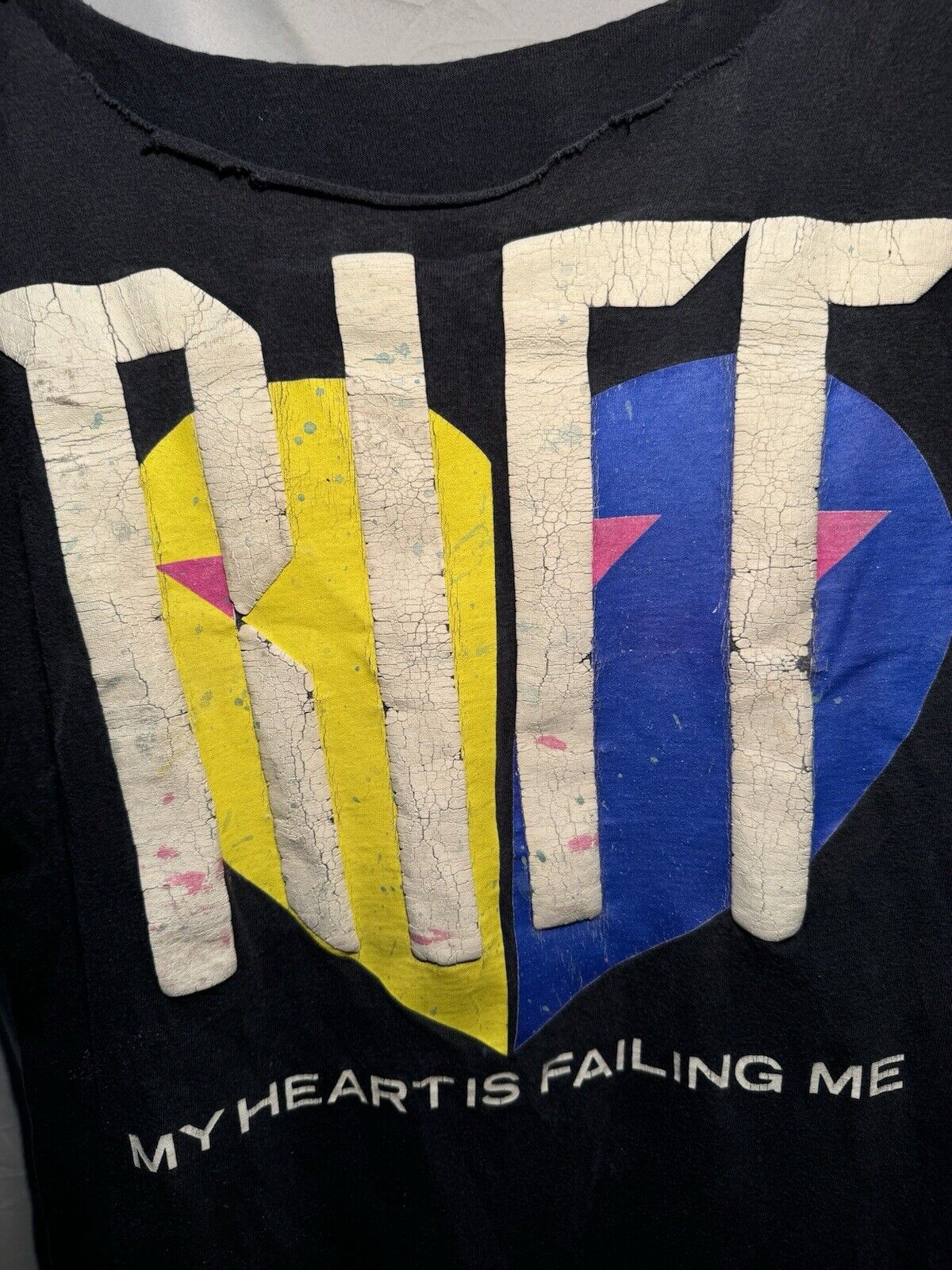 Vintage 90s “My Heart Is Failing Me” Riff R&B T-Shirt Single Stitch Very Rare L 